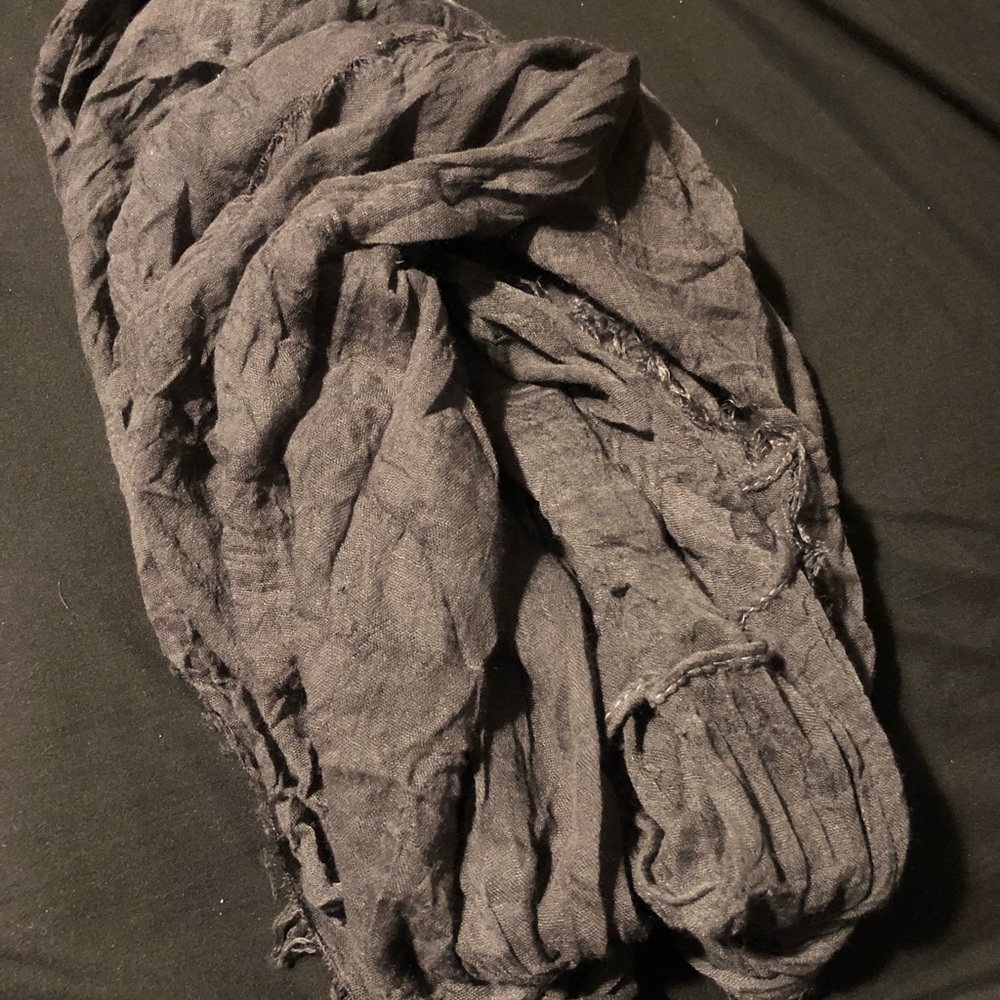 Dark gray infinity scarf
